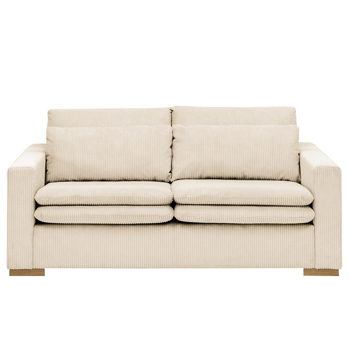 2,5-SITZER SOFA - Creme, Textil (180/82/104cm) - home24