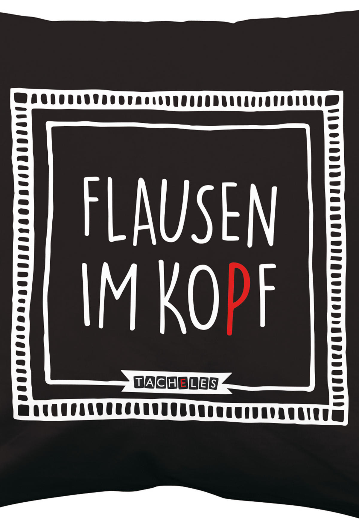 ZIERKISSEN Tacheles Schwarz 30 x 30 cm - Multicolor, Textil (30/30cm) - United Labels