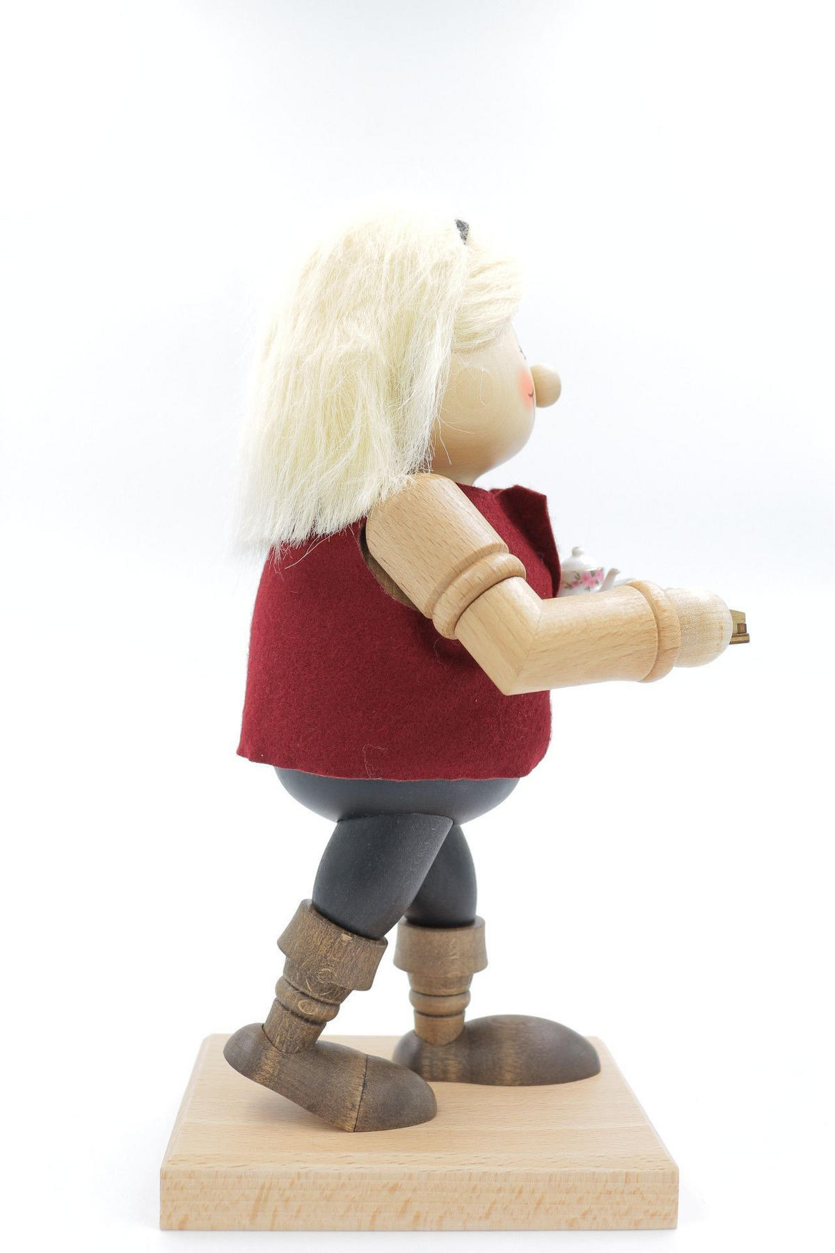 RAUCHFIGUR Wichtel Kellnerin 32 cm - Multicolor, Holz (15/29/0.1cm)