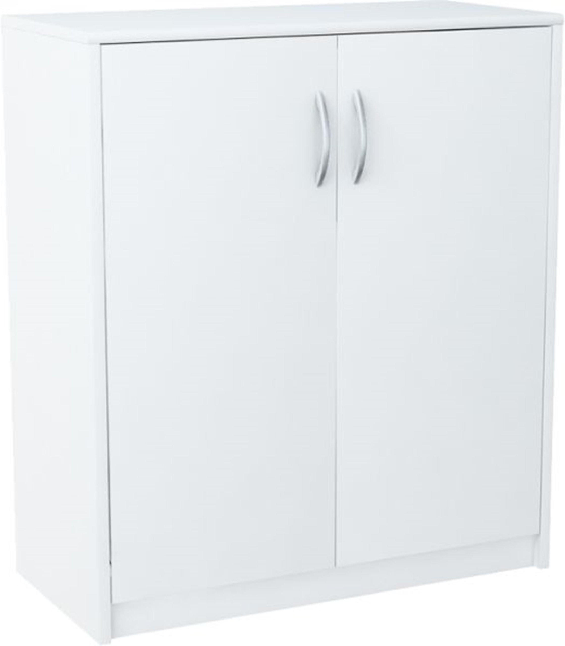 KOMMODE 2D Weiß 74/35/85 cm 2-türig - Weiß, Holzwerkstoff (74/85/35cm) - Matkam Möbel