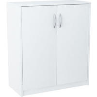 KOMMODE 2D Weiß 74/35/85 cm 2-türig - Weiß, Holzwerkstoff (74/85/35cm) - Matkam Möbel