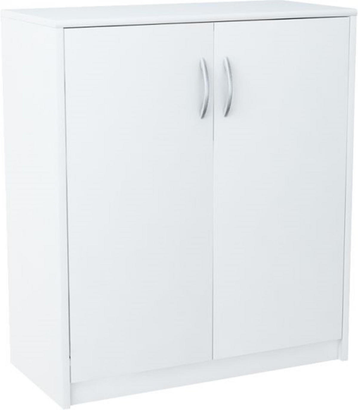 KOMMODE 2D Weiß 74/35/85 cm 2-türig - Weiß, Holzwerkstoff (74/85/35cm) - Matkam Möbel