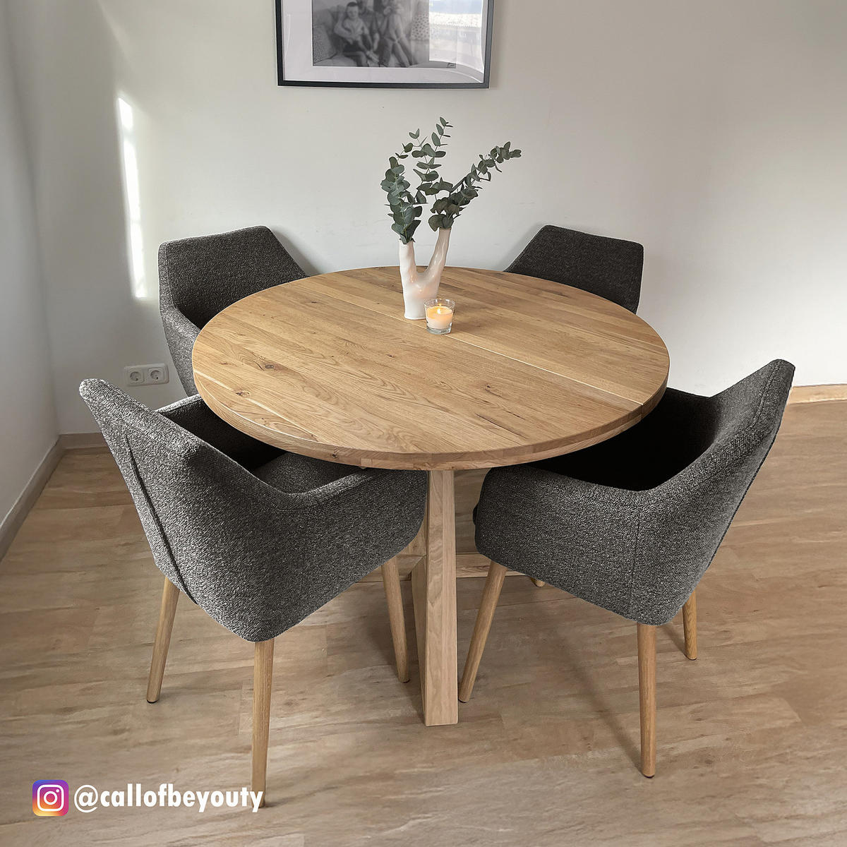 ARMLEHNENSTUHL - Anthrazit, Textil (58/84/58cm) - home24