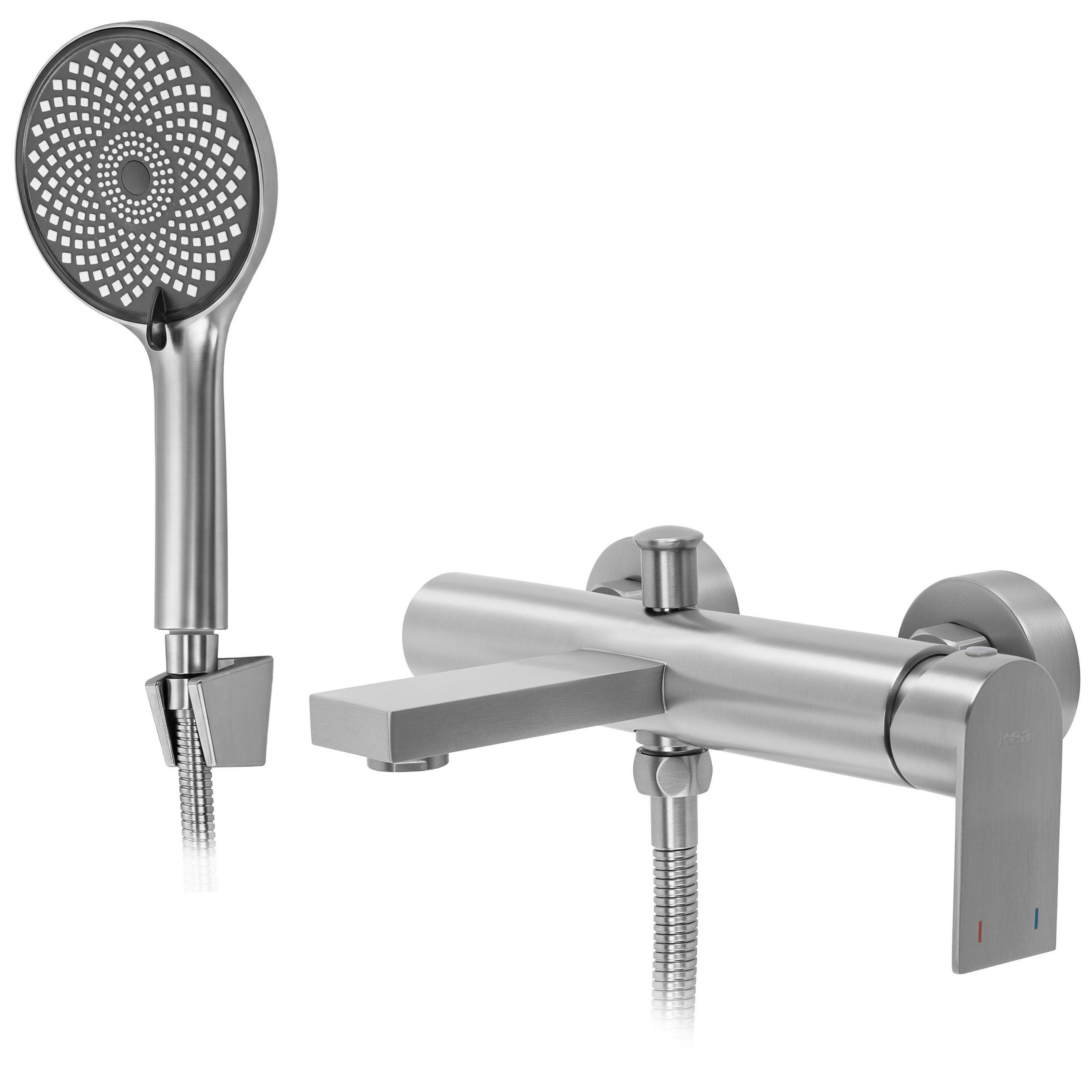 WANNENARMATUR Rea Hunter Brush Nickel - Nickelfarben, Metall (15/6/22.5cm) - REA