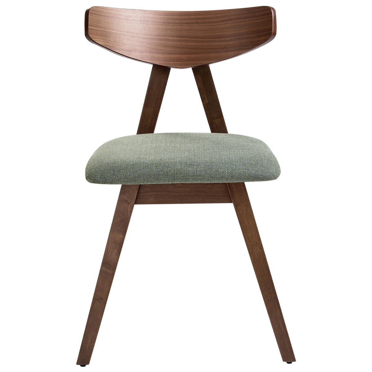 SCAUN DE BUCĂTĂRIE set de 2 lemn maro/verde Lacota - maro închis, lemn (50/77/58cm) - Beliani