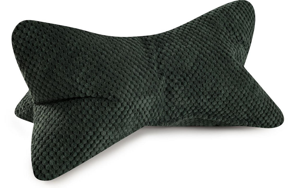 KISSEN Leseknochen Comodo grün - Grün, Textil (22/42cm) - Magma Heimtexx