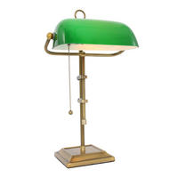 LED SCHREIBTISCHLAMPE Bronze Grün - Weiß, Metall (26.5/25/56cm)