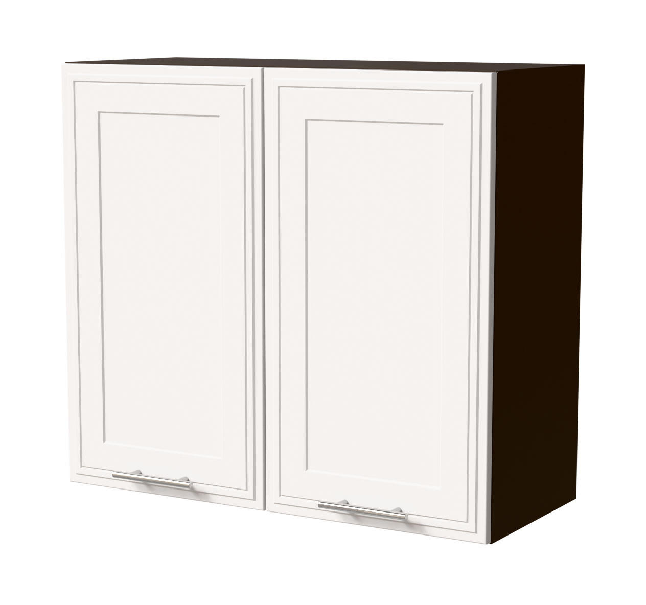 HÄNGESCHRANK Salo W3/80 Lava / Weiß Matt 80 / 32,5 / 72cm - Dunkelgrau/Weiß, Holz/Holzwerkstoff (80/72/32.5cm) - Feldmann-Wohnen
