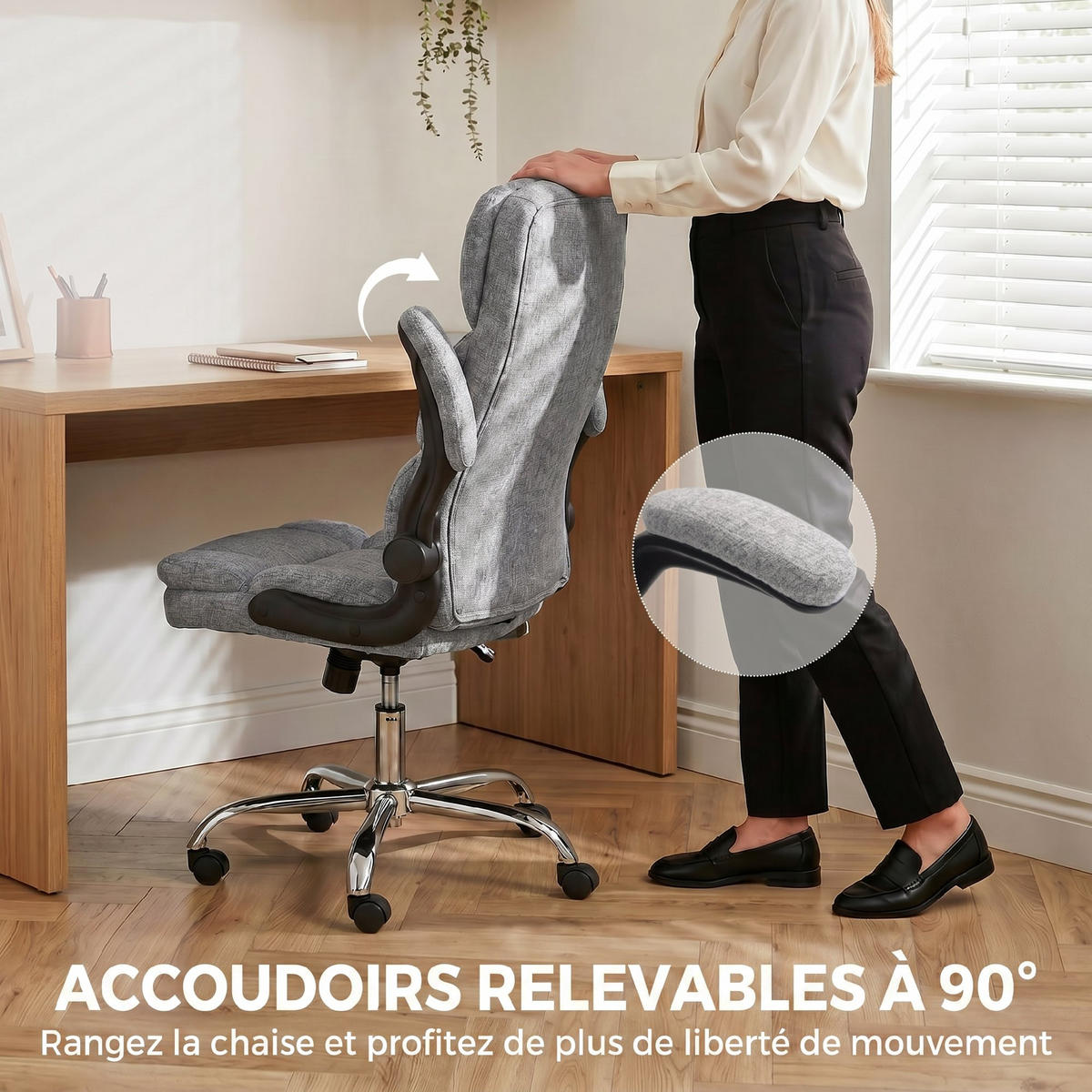 BÜROSTUHL Grau, Massagefunktion, Heizfunktion, 70/65/119 cm - Grau, Metall (71/112/66cm) - PANGIVO