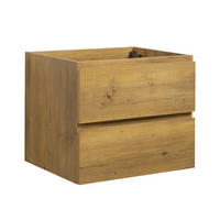 WASCHBECKENUNTERSCHRANK Angela 2 Schubladen Eiche - 60 x 48 x 50 cm - Eichefarben, Holz (60/50/48cm) - Badplaats