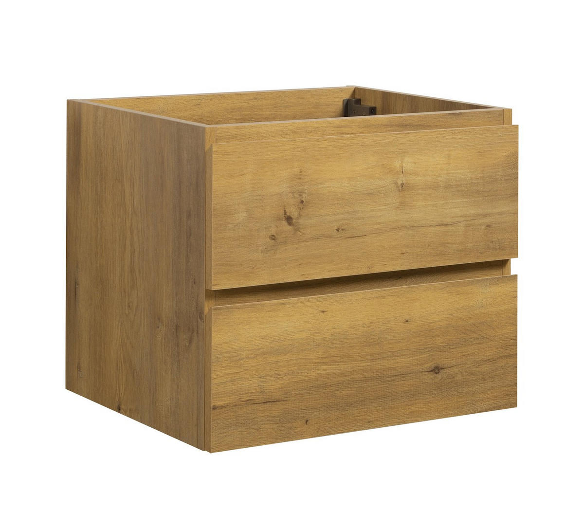 WASCHBECKENUNTERSCHRANK Angela 2 Schubladen Eiche - 60 x 48 x 50 cm - Eichefarben, Holz (60/50/48cm) - Badplaats