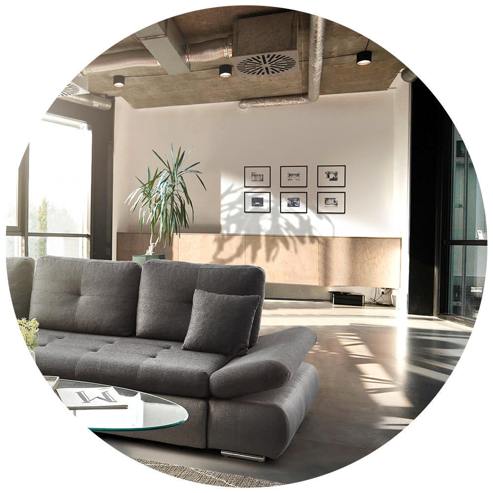Wandgestalten im Wohnzimmer, Wandfarbe, Wohnlandschaft, Couchtisch