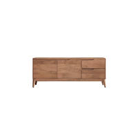 TV-SCHRANK Gabrielle Dunkelbraun aus Mango - Dunkelbraun, Holz (140/56/40cm) - Tikamoon