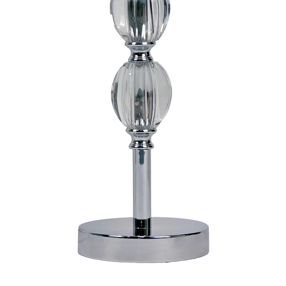 TISCHLAMPE - Multicolor, Glas/Textil (18.5/18.5/50cm) - Relaxdays