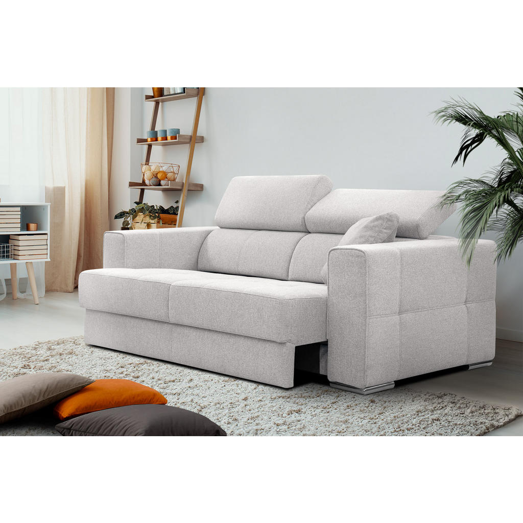 Thumbnail - Courtois Laville Sofa, Creme, Textil, 202x80x102 cm, Wohnzimmer, Sofas & Couches, Sofas, 3-Sitzer Sofas