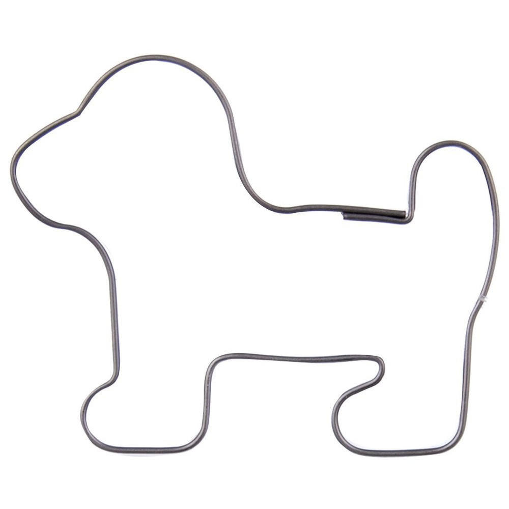 AUSSTECHFORM Hund 5,5 cm Silber - Silberfarben, Metall (4.5/1.5/5.5cm) - Orion 