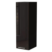 KÜCHENHÄNGESCHRANK W4/30 Essen Schwarz Hochglanz / Schwarz Matt 30 / 32,5 / 96cm - Schwarz Hochglanz/Schwarz, Holz/Holzwerkstoff (30/96/32.5cm) - Feldmann-Wohnen