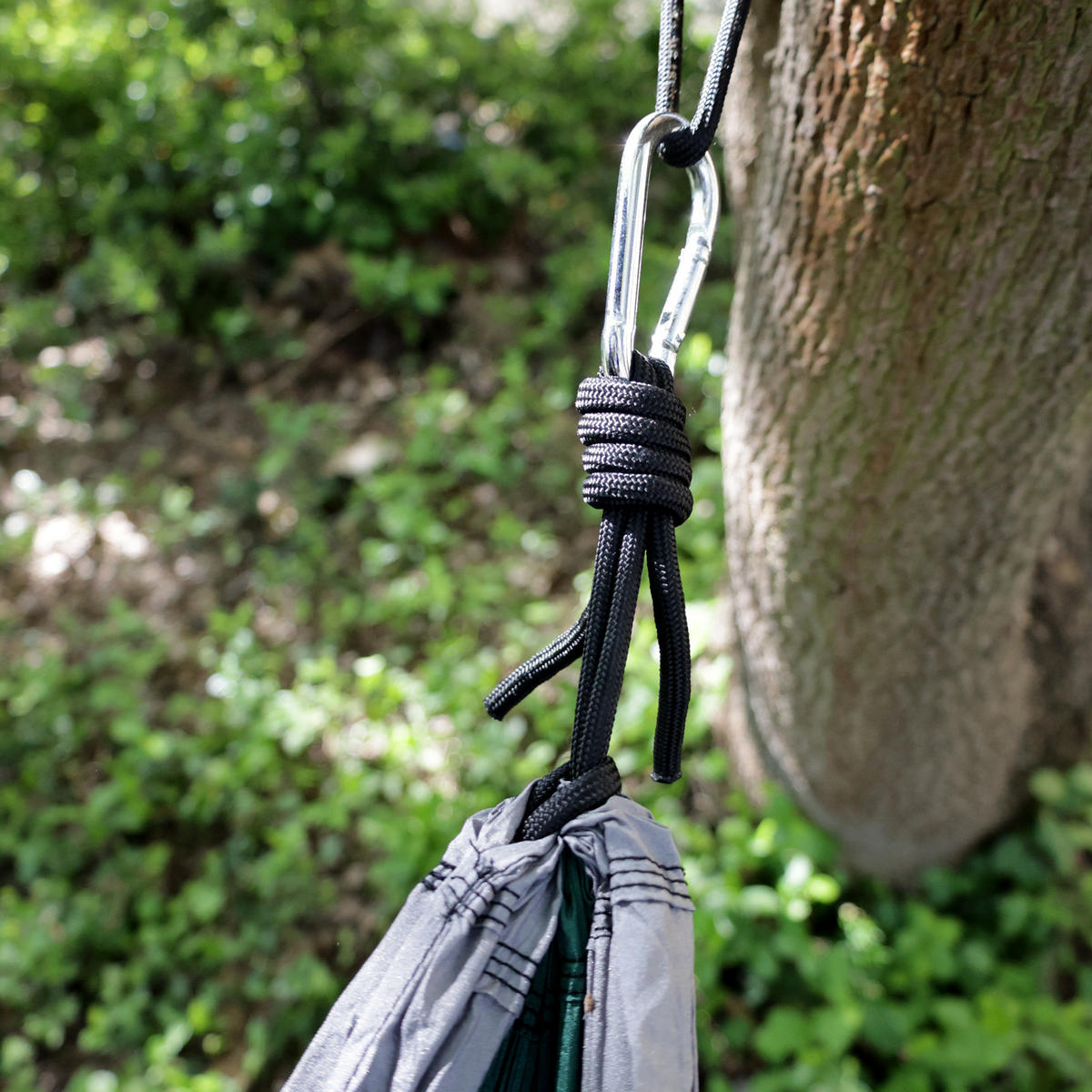 HÄNGEMATTE Camping Hellgrau/Grün - Grün, Textil (140/1/270cm) - SVITA