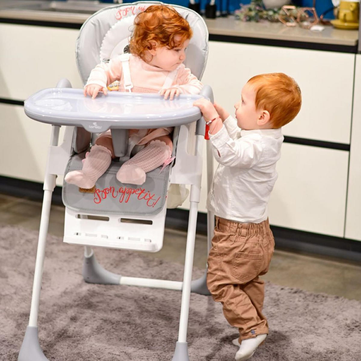 HOCHSTUHL Cryspi blau Rückenlehne verstellbar, faltbar, 5-Punkt-Gurt - Blau, Kunststoff (53/110/84cm) - Lorelli