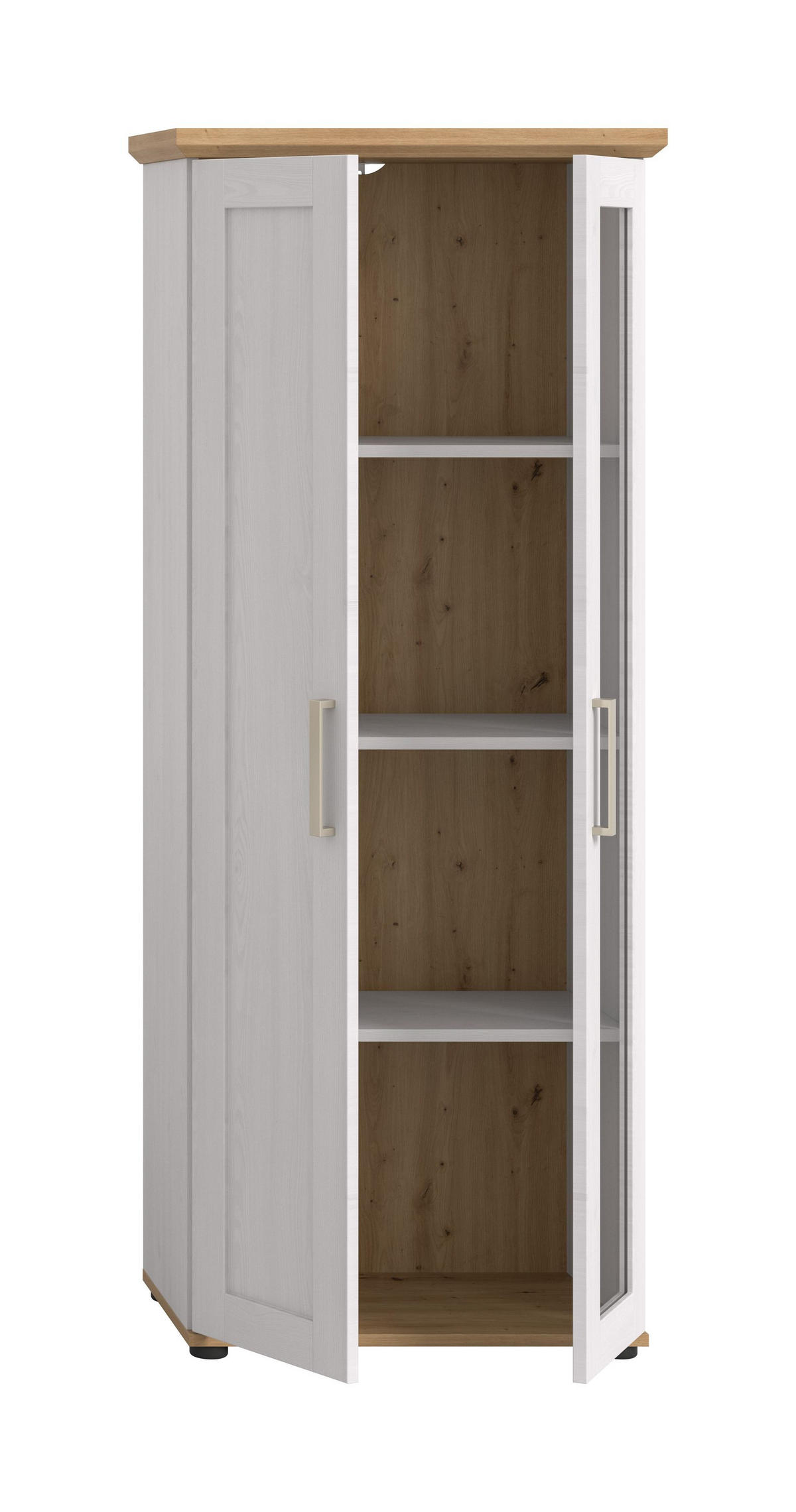 VITRINE VERONA (B/H/T: ca. 64/161/37 cm) in Sibiu Lärche Nachbildung/Sibiu Lärche Nachbildung - Lärchefarben, Holzwerkstoff (64/161/37cm)