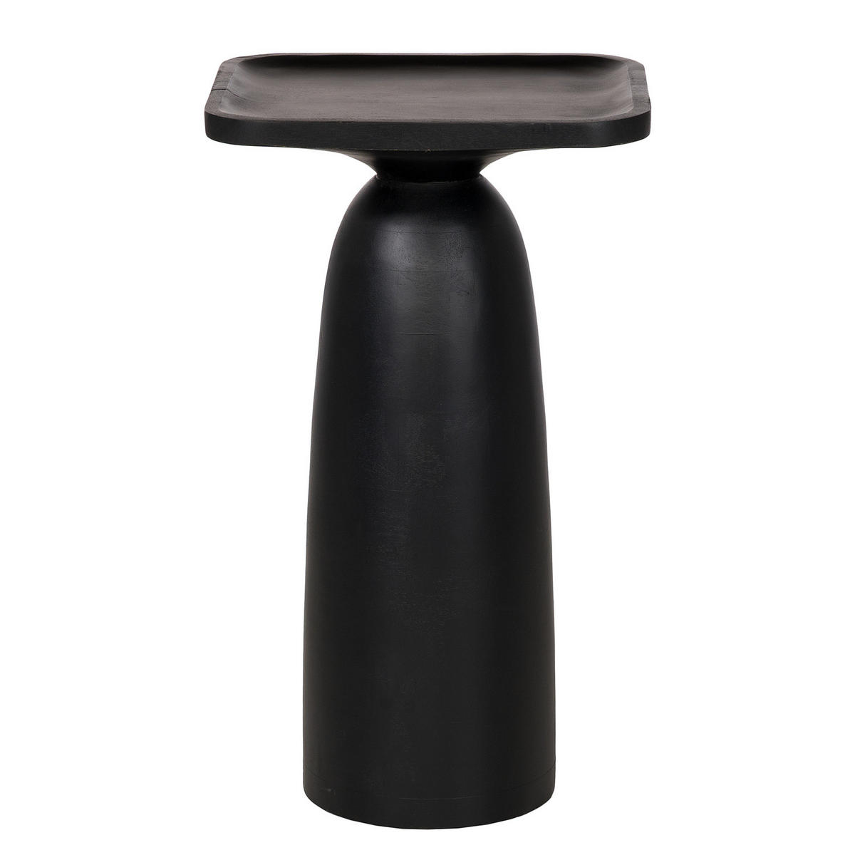 MASSIVER BEISTELLTISCH Small - Mango Schwarz - Schwarz, Holz (30/35/60cm) - home24