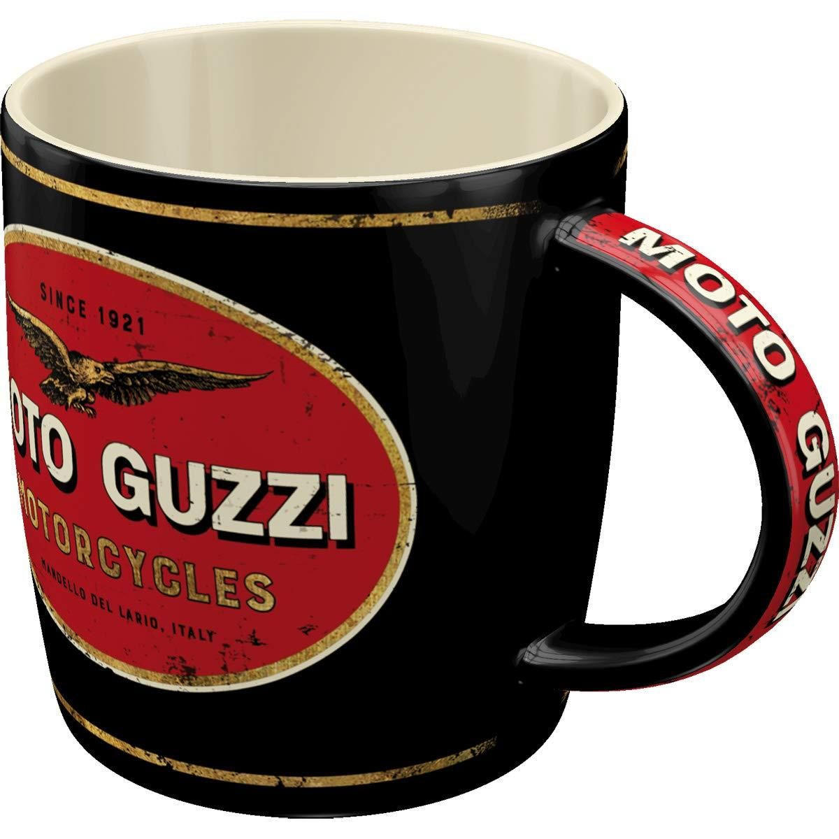 KAFFEETASSE 330 ml Moto Guzzi Moto Guzzi Logo Motorcycles - Multicolor, Keramik (0.33L) - Nostalgic-Art