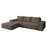 ECKSCHLAFSOFA Tonseo L, Seite: Links - Dunkelbraun/Schwarz, Holz/Kunststoff (275/173cm) - MIRJAN24
