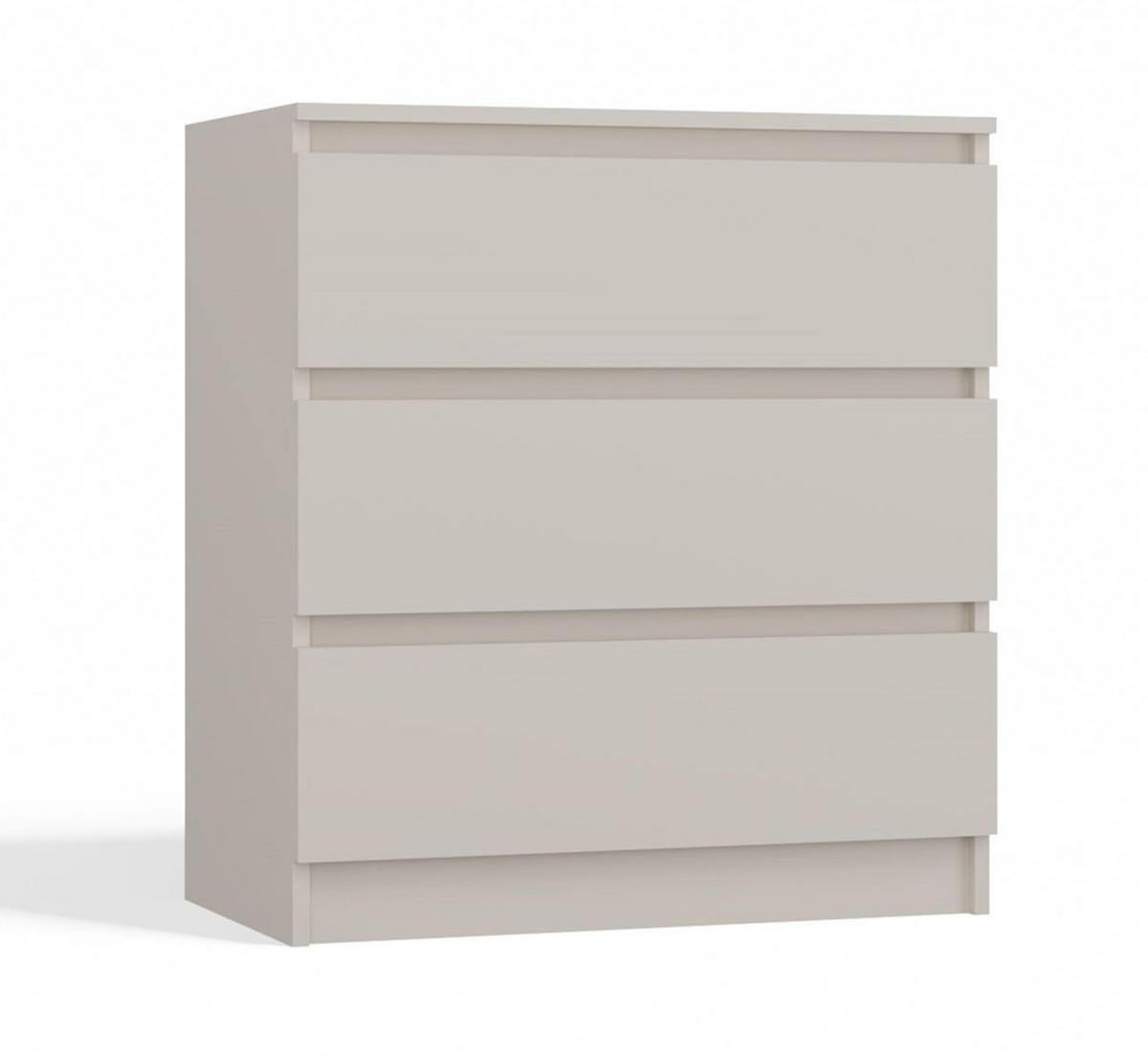 KOMMODE: 3 Schubladen Farbe: kaschmir, 70 x 40 x 75cm - Kaschmir, Holzwerkstoff (70/75/40cm) - 3XE LIVING