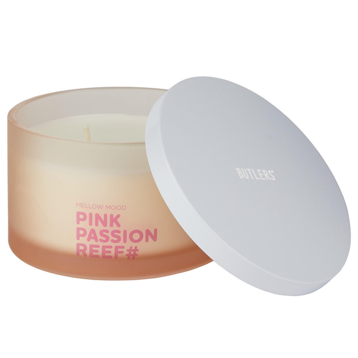 DUFTKERZE Mellow Mood Pink Pation Reef - Hellrot, Paraffin (6cm) - Butlers