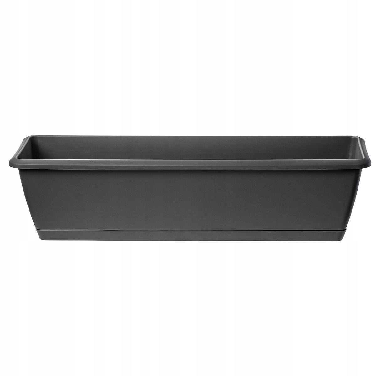 BALKONKASTEN 60 cm mit Griffen, Grau - Grau, Kunststoff (19/59cm) - KADAX