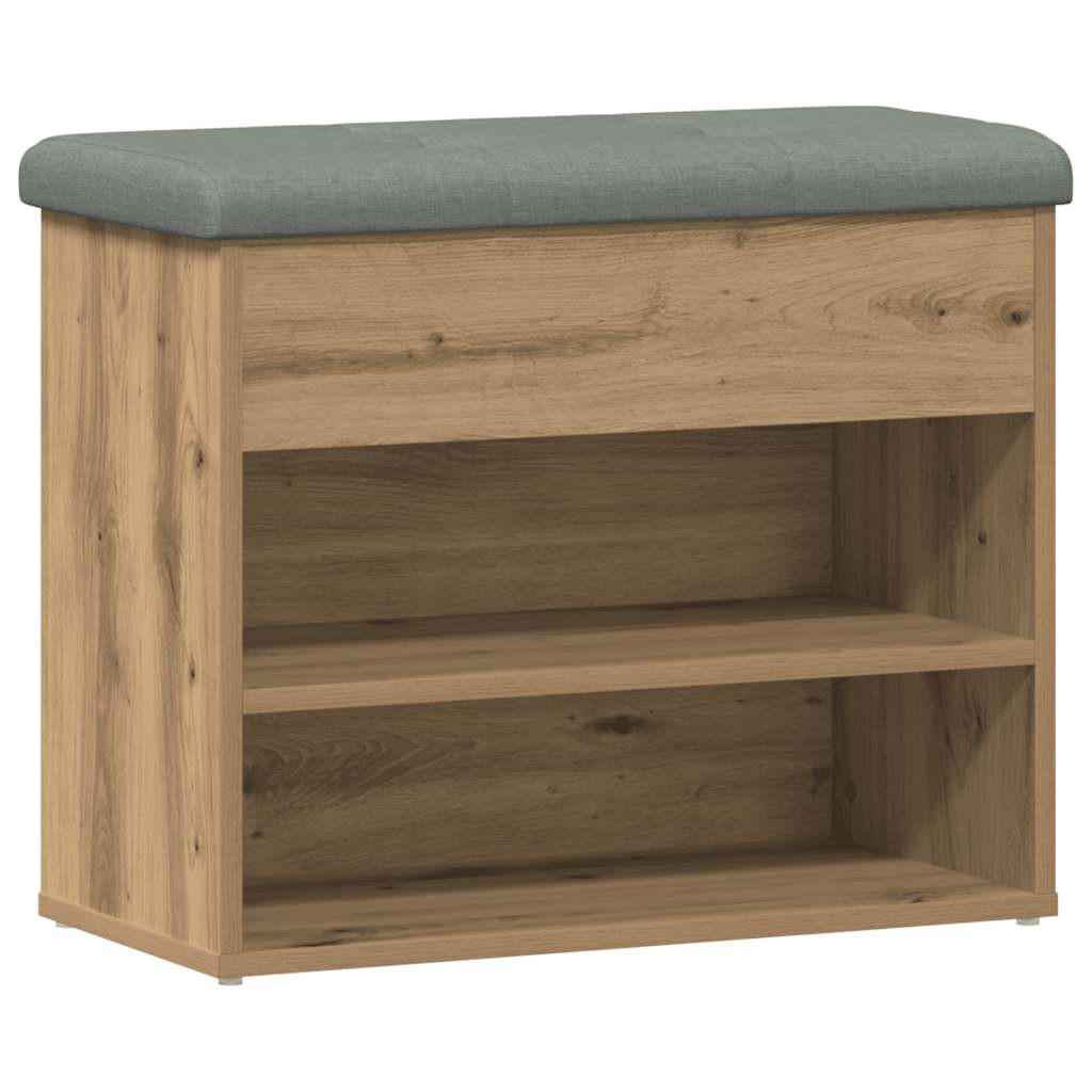 vidaXL Schuhbank Braun 32x50x62 cm