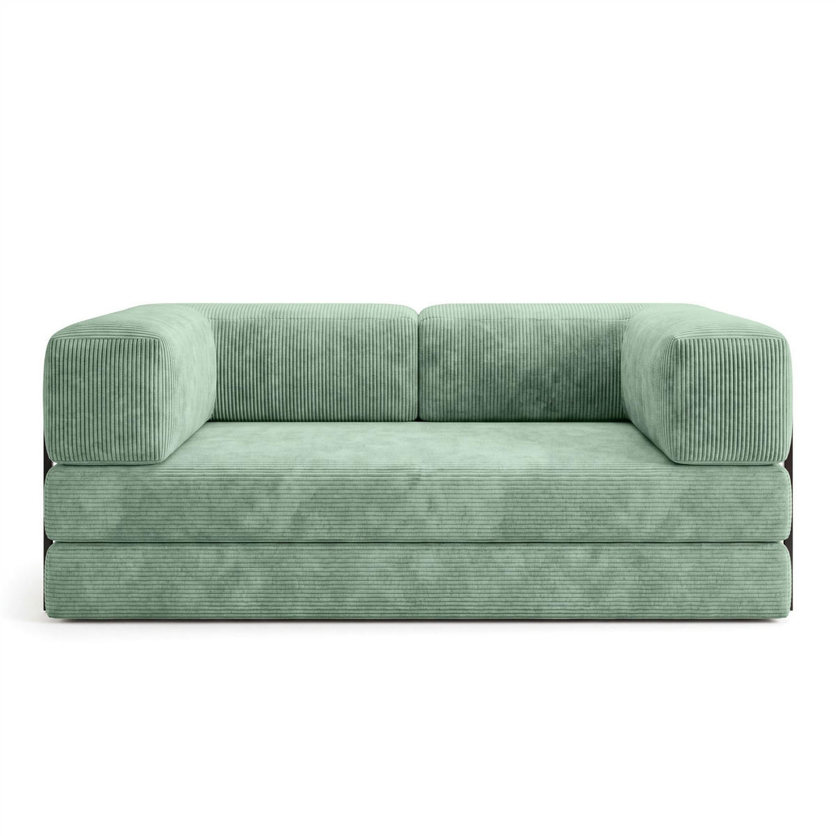 SCHLAFSOFA Danny - Hellgrün, Holzwerkstoff/Textil (200/70/100cm) - Fun Möbel