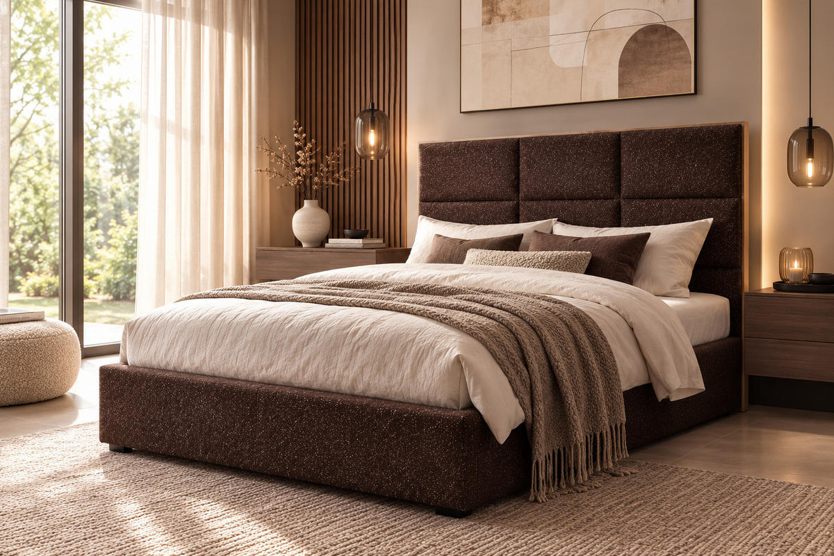 BOXSPRINGBETT LolyT 180x0 cm Pocket H4 24cm Marron - Braun, Textil - KS Home Concept