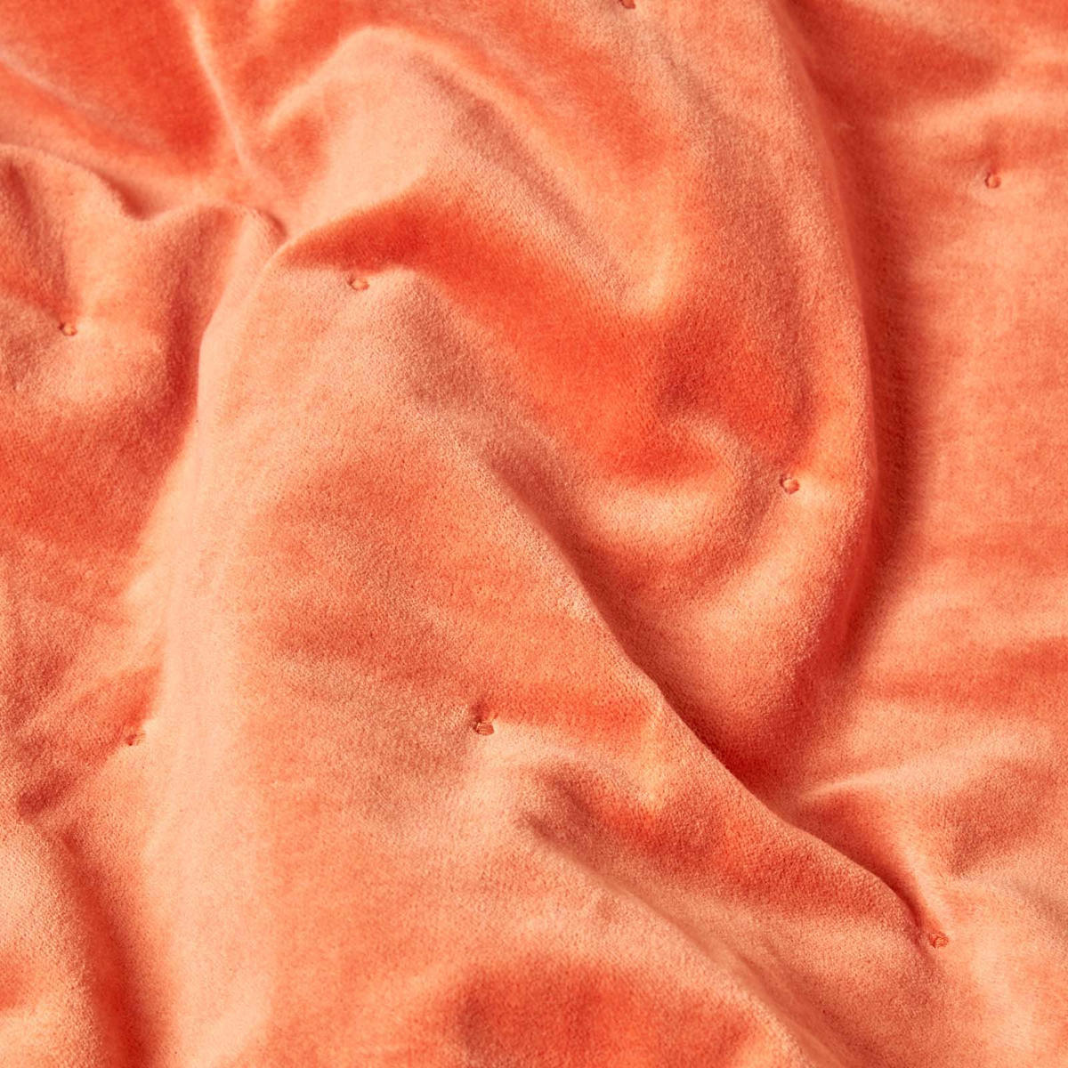 SAMT-KUSCHELDECKE 150/200 cm, Baumwolle wattiert - Orange, Textil (150/200cm) - Homescapes