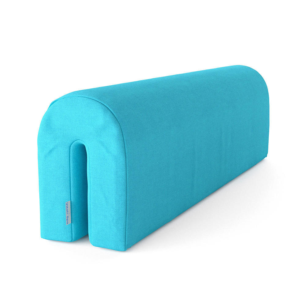 BETTUMRANDUNG Türkis 70 x 20 cm - Türkis, Textil (70/20/14cm) - VitaliSpa