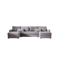 ECKSOFA MOS U BIS Itaka 50 mit Schlaffunktion - Grau, Textil (285/85/140cm) - Bedante