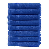 HANDTUCH 50x100 cm Frottier Handtücher im 8er Set aus 100% Baumwolle, Royal Blau 500g/m2 - Blau, Textil (50/100cm) - Carpe Sonno