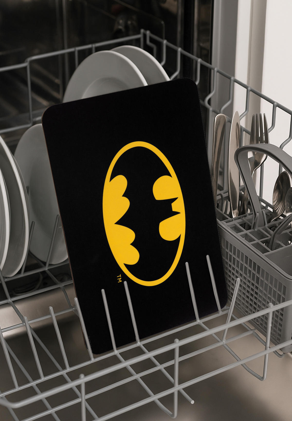 BRETTCHEN DC Comics Batman Logo Schwarz 14,5 x 23,5 cm - Multicolor, Kunststoff (14.5/23.5cm) - DC Comics