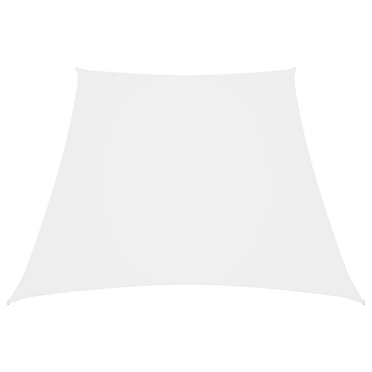 SONNENSEGEL Oxford-Gewebe Trapezförmig 2/4x3 m Weiß - Weiß, Textil (200/300cm) - furnicato