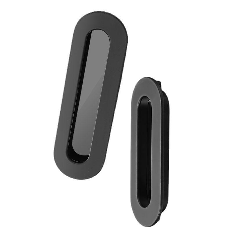 MÖBELGRIFF Schwarz 2er-Set - Schwarz, Metall (4/2/12cm)