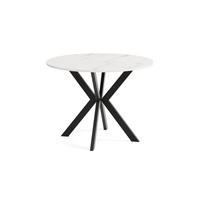 ESSTISCH EVO - Multicolor/Schwarz, Holzwerkstoff/Metall (100/100/76cm) - Meblini