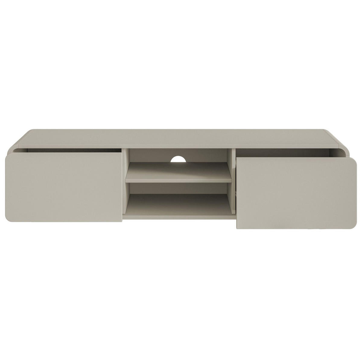 TV-HÄNGEBOARD Oro Greige mit 2 Schubladen 154 cm - Taupe, Holzwerkstoff (154/32.4/40cm) - Selsey