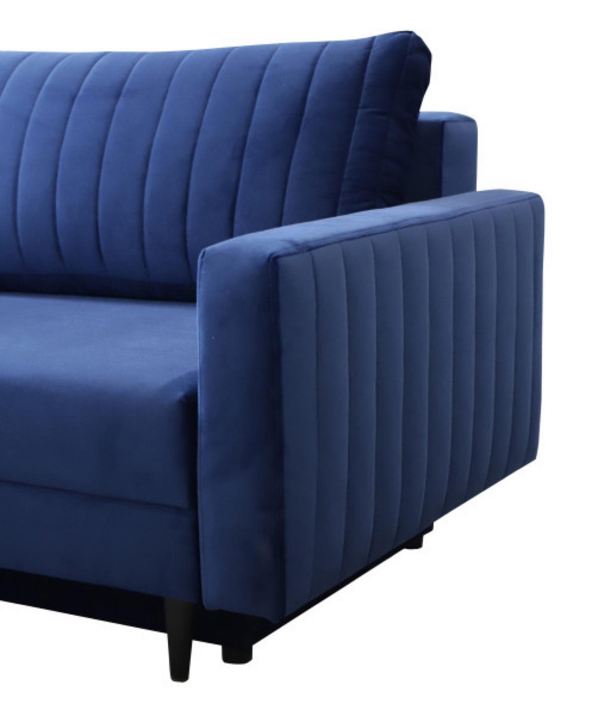 SITZSOFA Granat PALMO Ausziehbar - Blau, Textil (220/86/94cm) - Sepro Meble