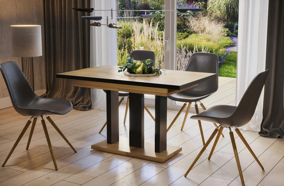 ESSTISCH Appia Special ausziehbar bis 210 cm - Eichefarben, Holzwerkstoff (130/80/76cm) - Endo-Moebel