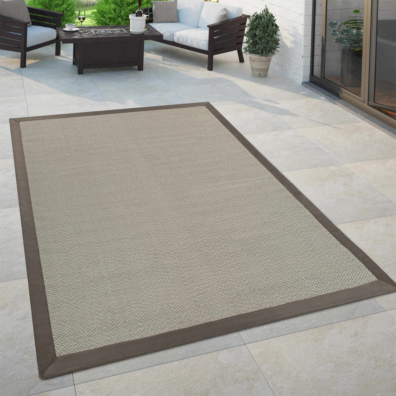 OUTDOORTEPPICH 120/170 cm Sisala 270 - Beige, Textil (120/170cm) - Paco Home