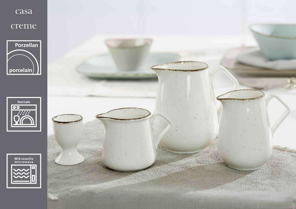 EIERBECHER Casa Beige ø 5 cm 6er Set - Beige, Keramik (5/7/5cm) - Ritzenhoff Breker