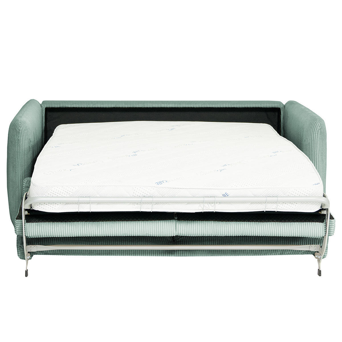 SCHLAFSOFA mit Matratze - Blau/Schwarz, Kunststoff/Textil (194/86/104cm) - home24