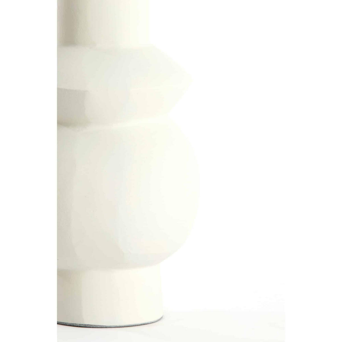 LAMPENFUSS Esino Weiß 15/15/38 cm - Weiß, Metall (15/15/38cm) - Light & Living