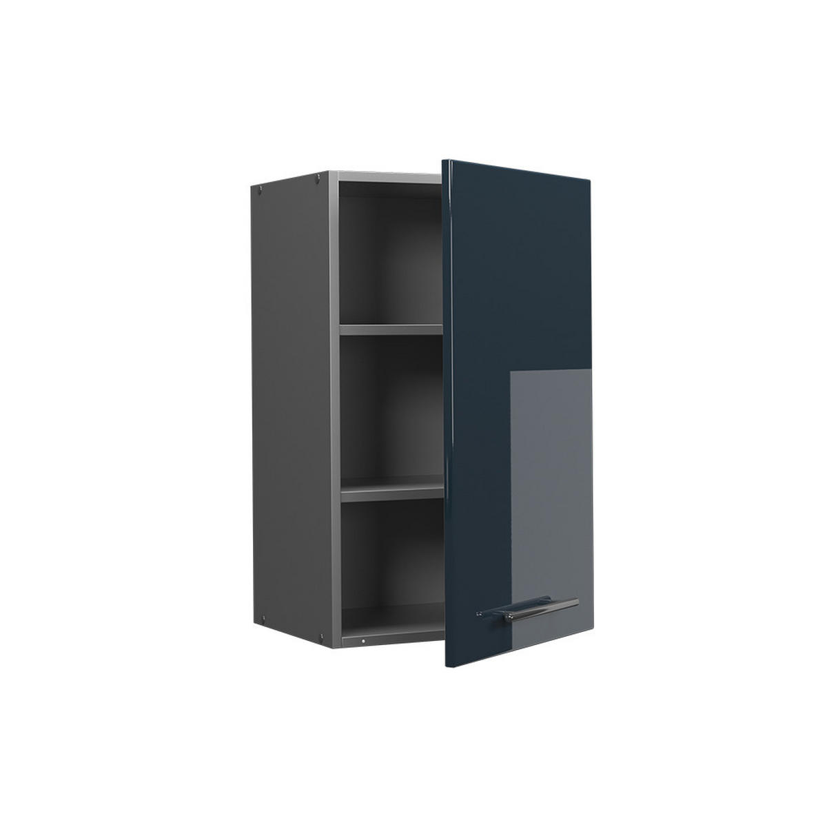 HÄNGESCHRANK Fame-Line Dunkelblau Hochglanz 45 cm - Anthrazit/Dunkelblau, Holzwerkstoff (45/72/34.1cm) - Vicco