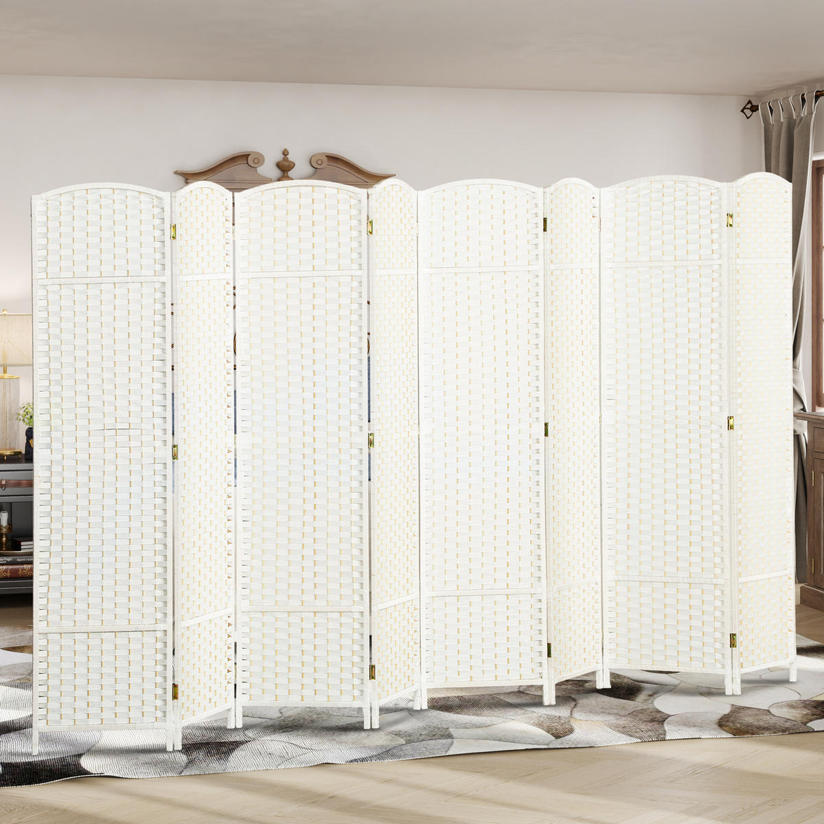 BÍLÉ polypropylenové síto - bílá, plast (1.6/170cm) - HOMCOM
